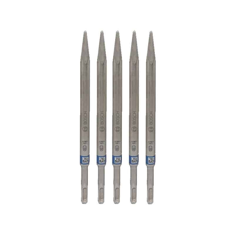 Bosch - 5 Burins pointus SDS-Plus 250 mm - 2607019051