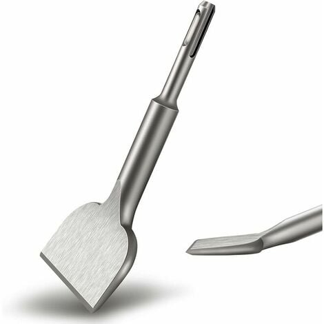 Burin SDS PLUS Carrelage, 165mm x 75mm Série d'élargissement de Haute Qualité, Ciseau à Tuiles Courbé Ciselé pour la Céramique et Les Carreaux de Sol