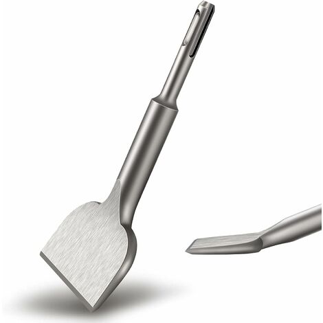 Burin SDS PLUS Carrelage, 165mm x 75mm Versailles Série d'élargissement de Haute Qualité, Ciseau à Tuiles Courbé Ciselé pour la Céramique et Les Carreaux de Sol