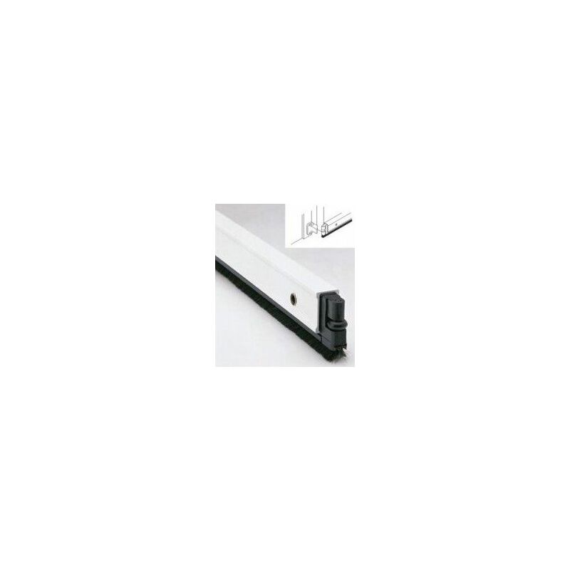 

Burlete Bajo Puerta 082Cm Tornillos Cepillo Aluminio Blanco lock-2 - Alma