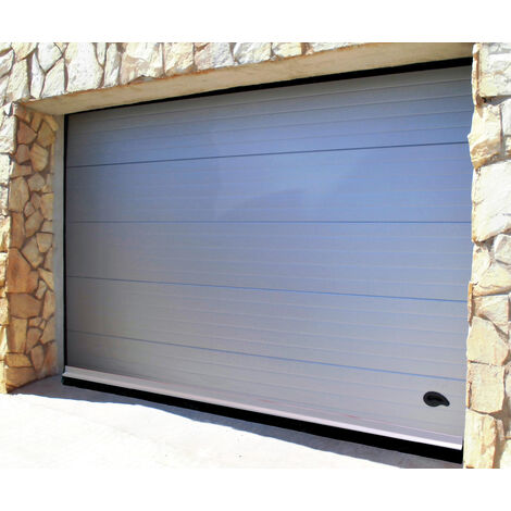 Burlete aluminio garaje labio 304cm (2x1,52m) plata BURCASA
