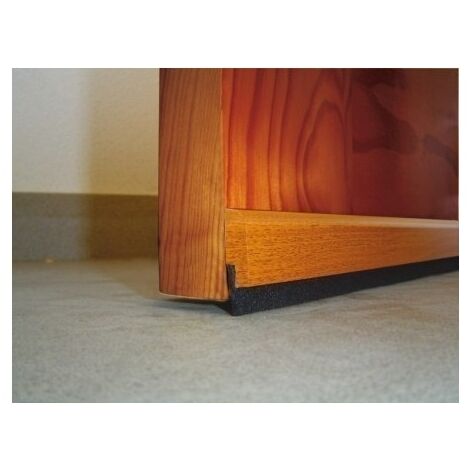 Burlete Bajo Puerta 091,5Cm Adhesivo Cepillo Madera Sapelly Burcasa