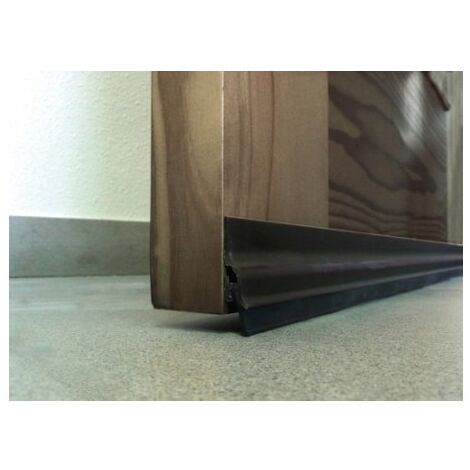 Burlete Bajo Puerta 105Cm Adhesivo Labio Aluminio Bronce Burcasa