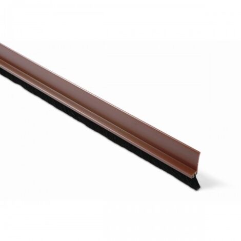 BURLETE BAJO PUERTA 82 CM PELO 13MM ADHESIVO MARRON - BRINOX