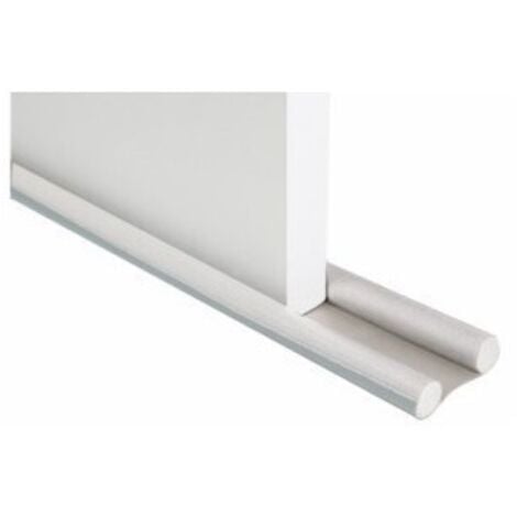 Burlete Bajo Puerta Doble Rollo 095Cm Pvc Blanco Vivahogar Vh126398