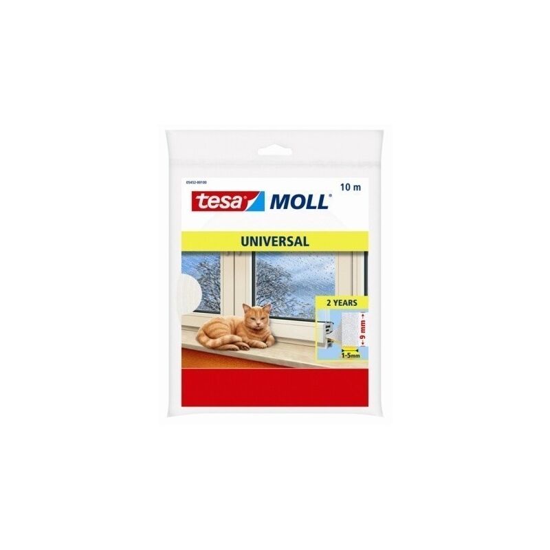 

Burlete Puerta/Ventana 9Mmx10Mt Adhesivo Espuma Blanco Tesa Moll Tesatape