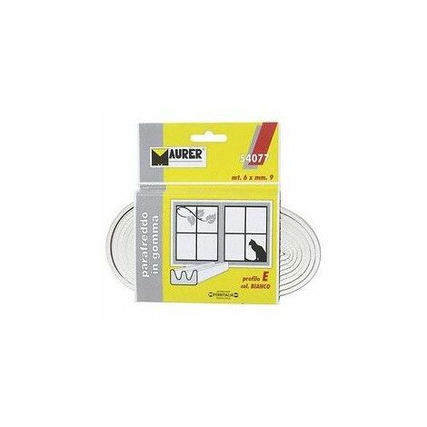 Burlete Caucho Blanco Maurer (Rollo 6 metros x 9 mm.) 05190130