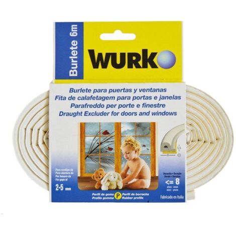 BURLETE CAUCHO PERFIL P6 BLANCO