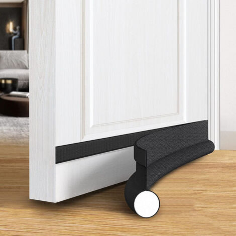 Burlete para puertas de una sola cara, 91 cm (35,8 pulgadas) de largo, recortable, aislante, sellador y aislante acústico, apto para puertas interiores y exteriores, 1 unidad, color blanco.
