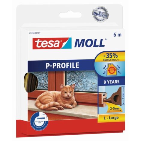Burlete pta/vent.  9mmx06mt adh "p" cau marr tesa moll tesat