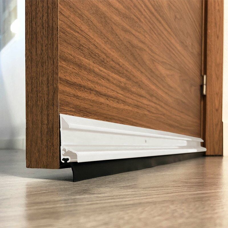 

Burcasa - Burlete bajo puerta deflector de lluvia 1m Color BLANCO
