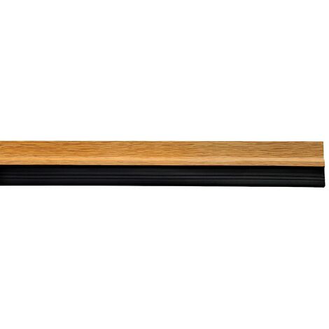 Burlete Puerta Pvc Roble Con Goma 1 Metro