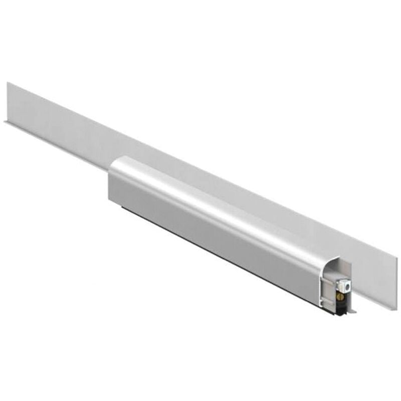 

Burlete Puerta Sobrepuesto Cristal 83 A 93 Cts Plata - Plata Mate
