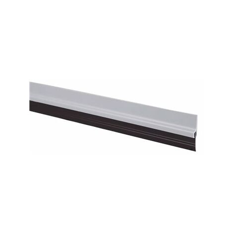 Burlete PVC con goma adhesivo 1M Plata