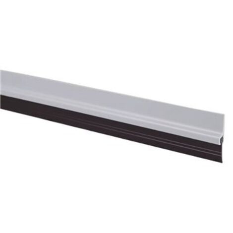 Burlete PVC con goma adhesivo 1M Plata