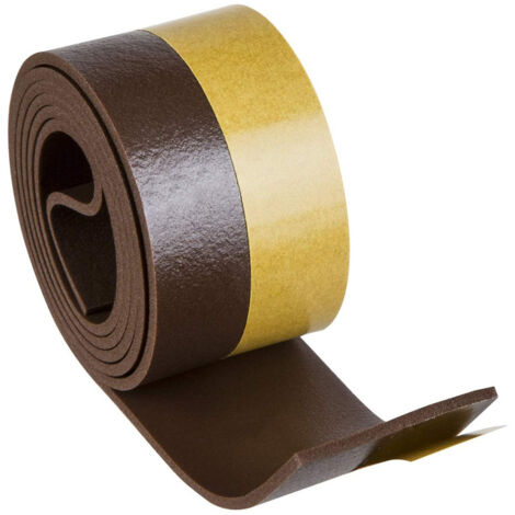 Burlete Umbral Autoadhesivo PVC Flexible Marron