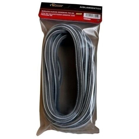 Burlete Ventana 06Mt Adhesivo Cepillo 7X5Mm Aluminio Burcasa