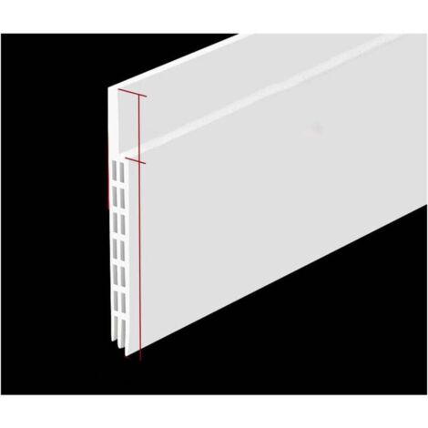 Burlete y junta de puerta anticorrientes KZQ: NUEVO burlete aislante (rápido de instalar), ideal para aislar del frío, el ruido y la humedad (1 blanco)