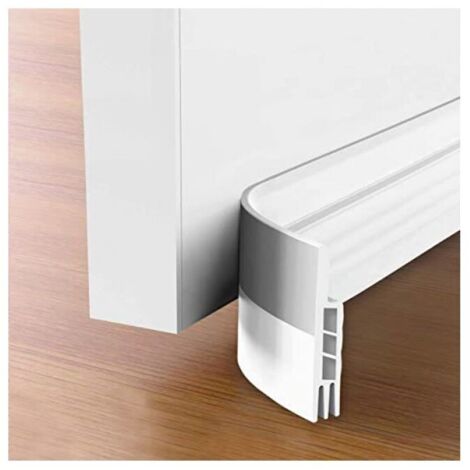 Burlete y junta de puerta – NUEVO burlete aislante (rápida instalación), ideal para aislar del frío, el ruido y la humedad (blanco)