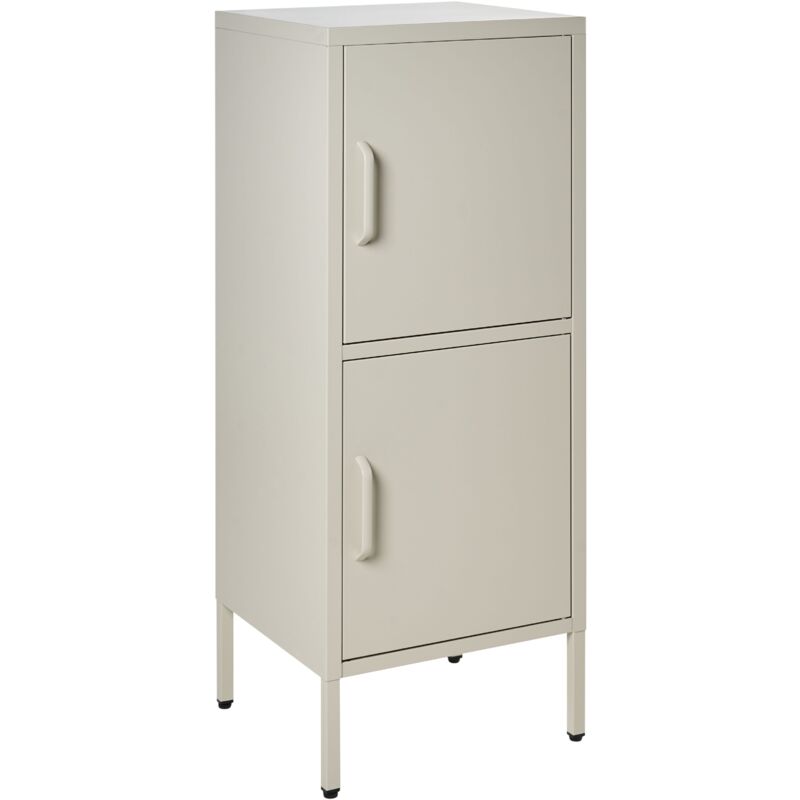 Beliani Büroschrank Huron Metall Beige