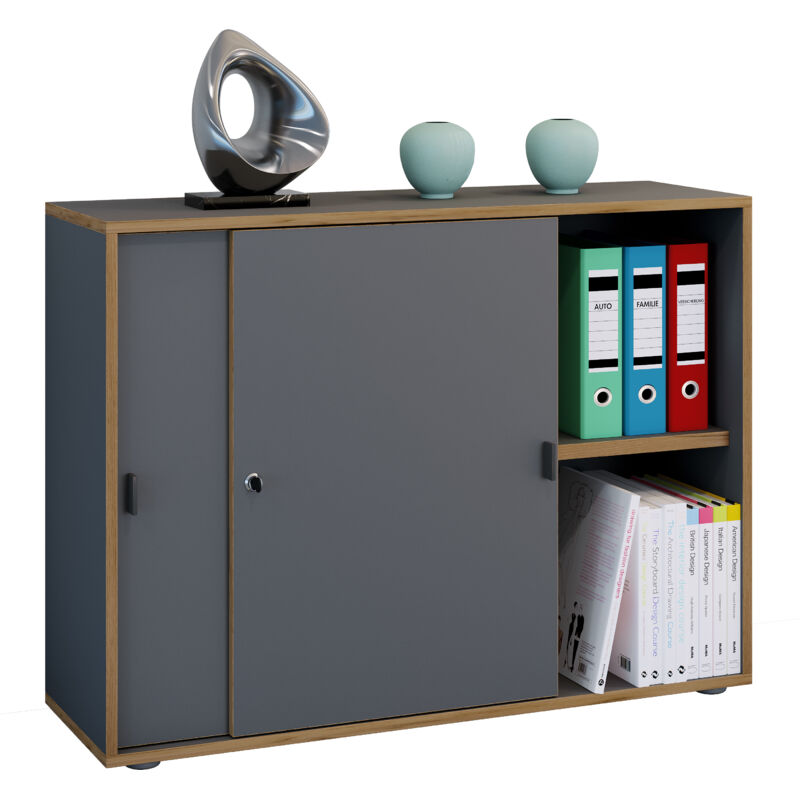 Vcm - Büroschrank Schiebetüren Salia 2fach 100