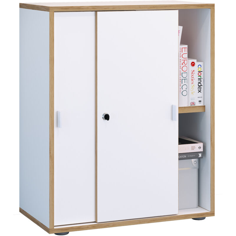 Vcm - Büroschrank Schiebetüren Salia 2fach B60