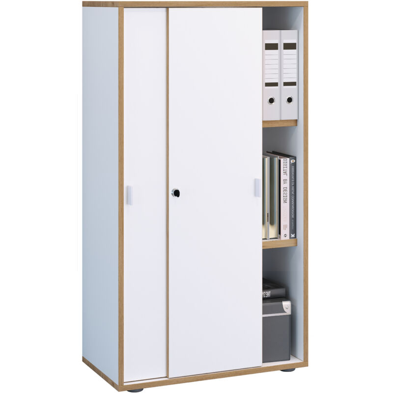Vcm - Büroschrank Schiebetüren Salia 3fach B60
