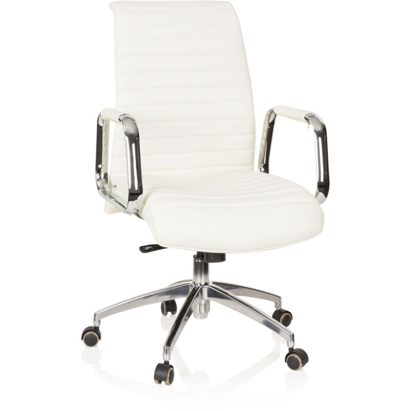 Bürostuhl / Chefsessel Aspera 10 Nappaleder Elfenbein Hjh Office