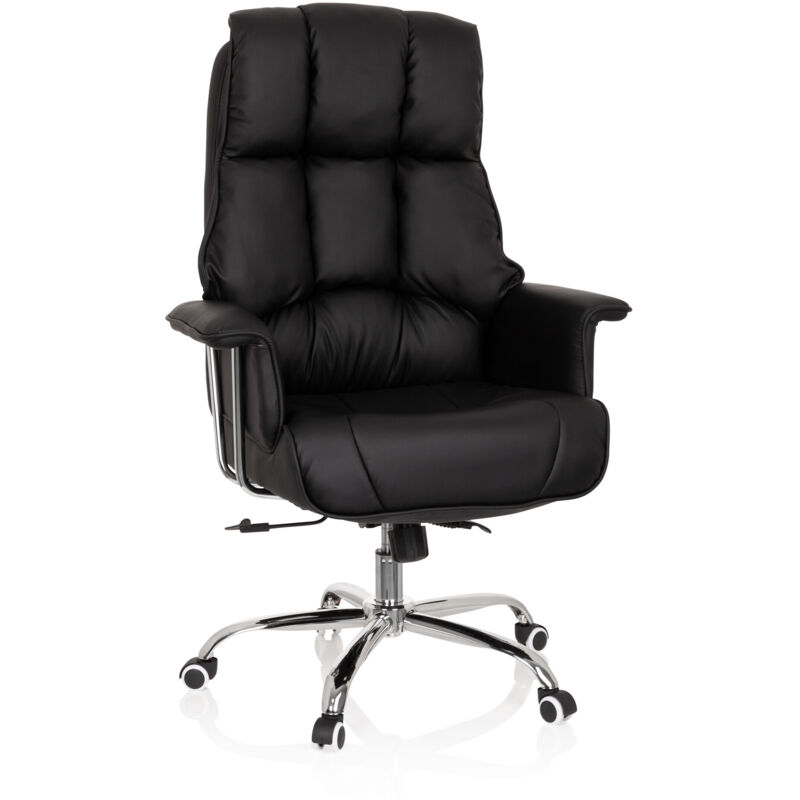 Bürostuhl / Chefsessel Commander Kunstleder Schwarz Hjh Office