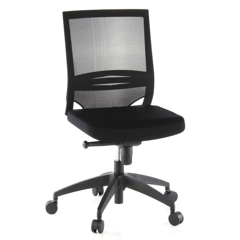 Bürostuhl / Chefsessel Porto Eco Sitz Stoff / Rücken Netz Schwarz Hjh Office