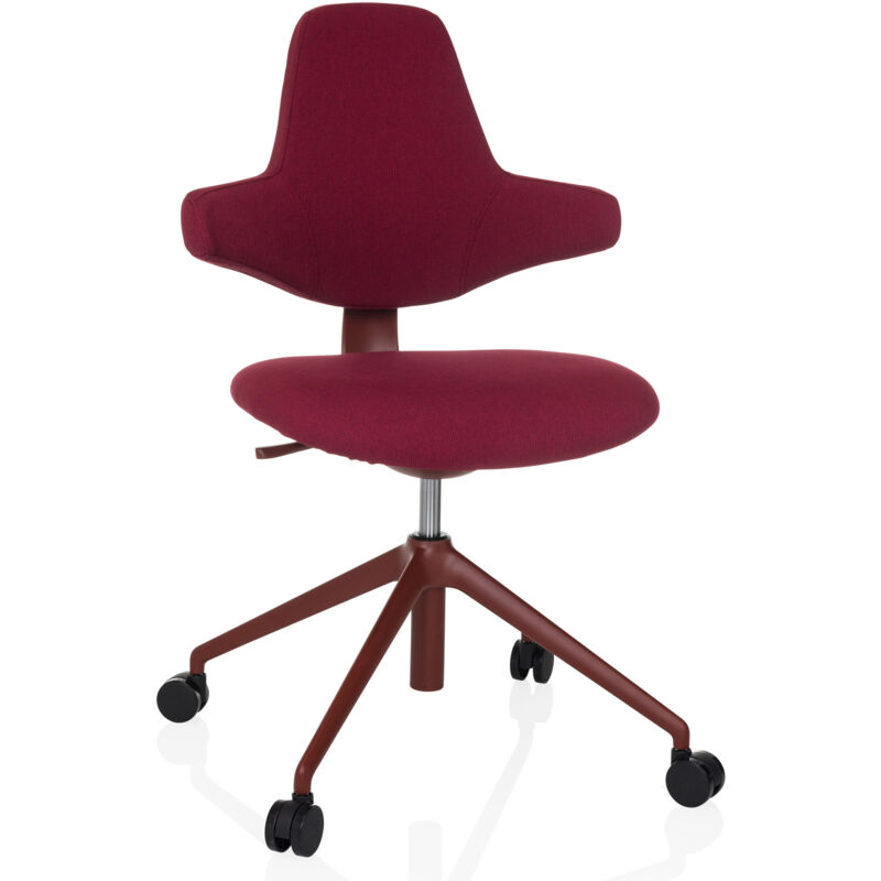Bürostuhl / Design-drehstuhl Paliano Rot Hjh Office