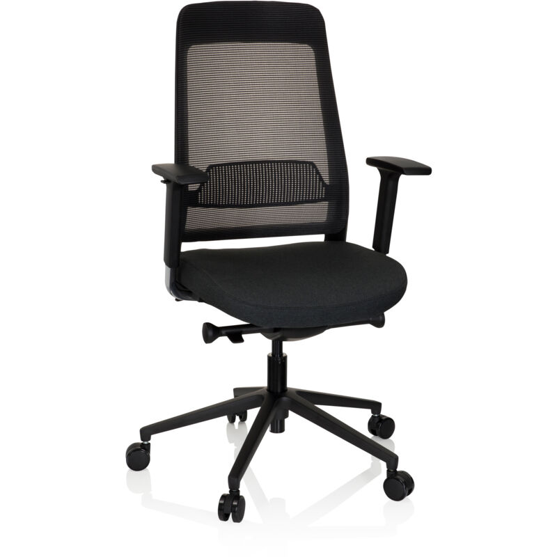 Bürostuhl / Drehstuhl Chiaro T1 Black Netzstoff / Stoff Schwarz Hjh Office