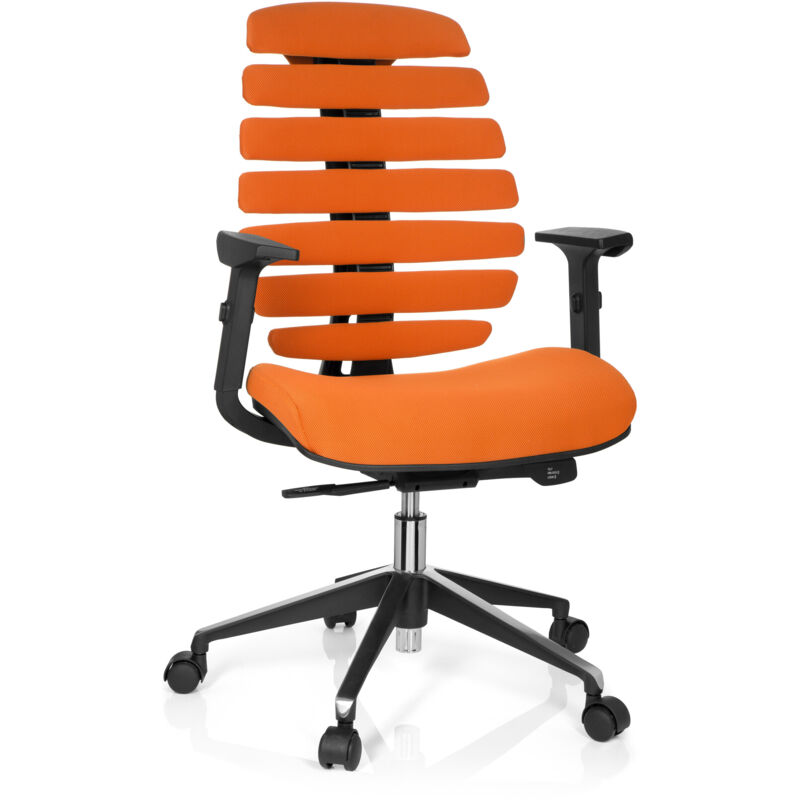 Bürostuhl / Drehstuhl Ergo Line Ii Stoff Orange Hjh Office
