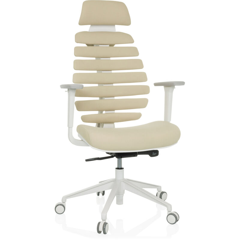 Bürostuhl / Drehstuhl Ergo Line W Stoff Salted Caramel Hjh Office