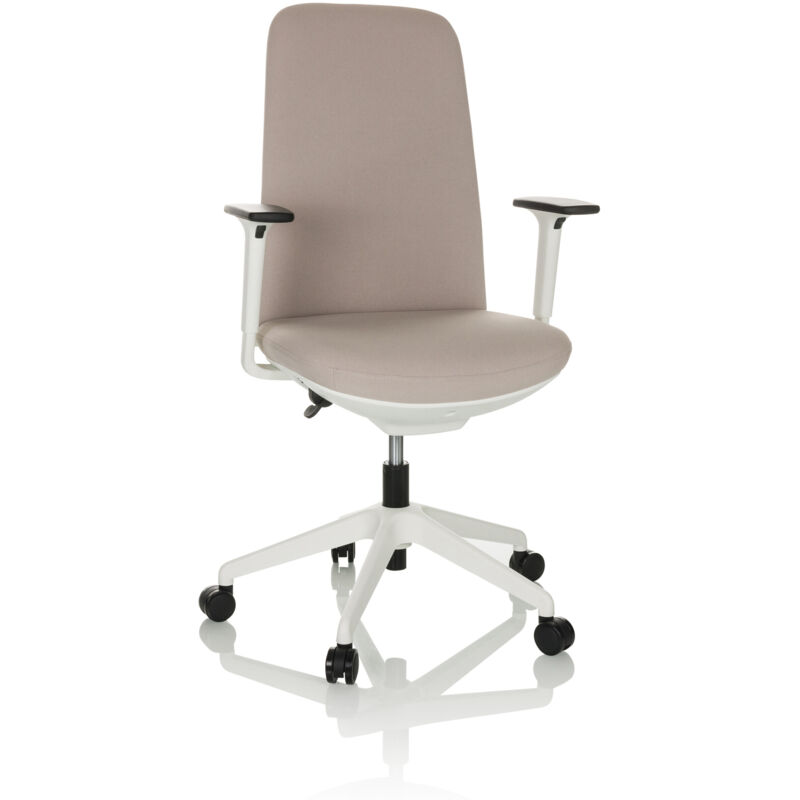 Bürostuhl / Drehstuhl Nestora Stoff Beige Hjh Office