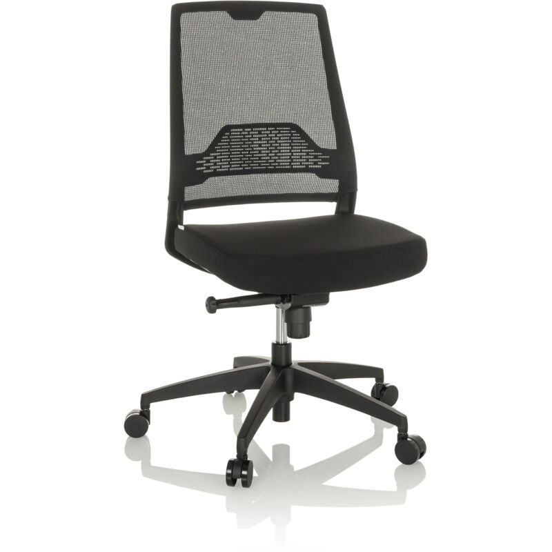 Bürostuhl / Drehstuhl Porto Eco I Sitz Stoff / Rücken Netz Schwarz Hjh Office