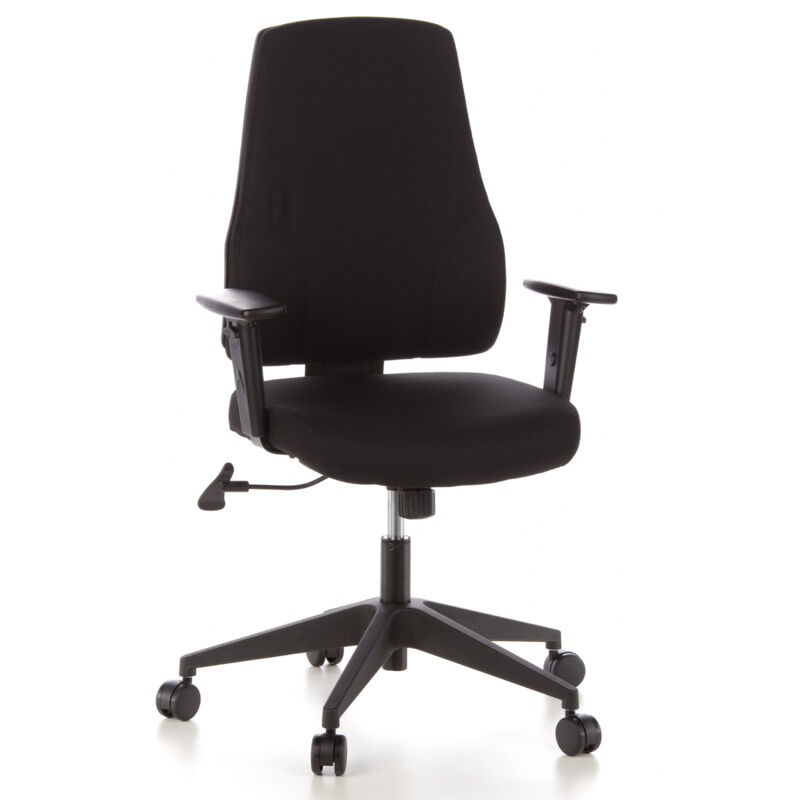 Bürostuhl / Drehstuhl Pro-tec 100 Stoff Schwarz Schreibtischstuhl Hjh Office