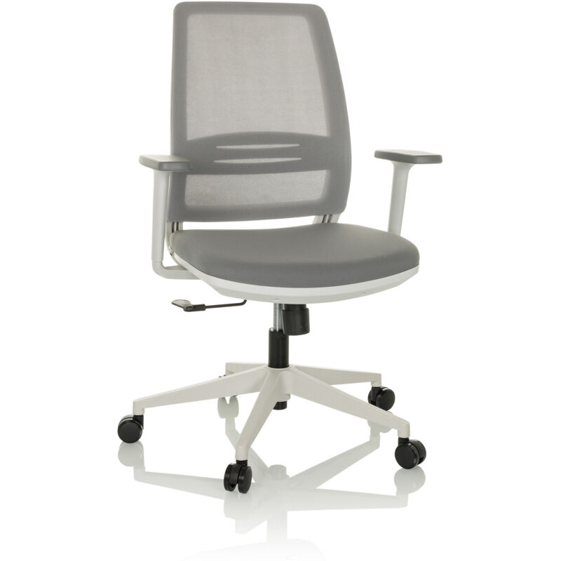 Bürostuhl / Drehstuhl Profondo Eco W Netzstoff / Stoff Grau Hjh Office