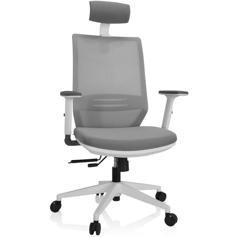 Bürostuhl / Drehstuhl Profondo Pro W Netzstoff / Stoff Grau Hjh Office