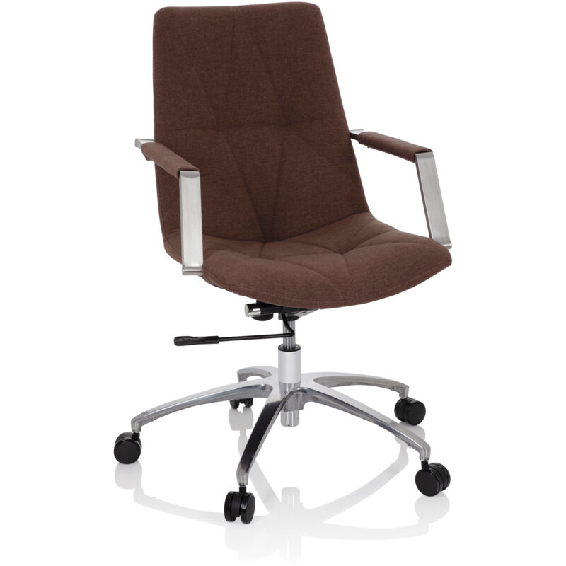 Bürostuhl / Drehstuhl Saranto Ii Stoff Mittelbraun Hjh Office