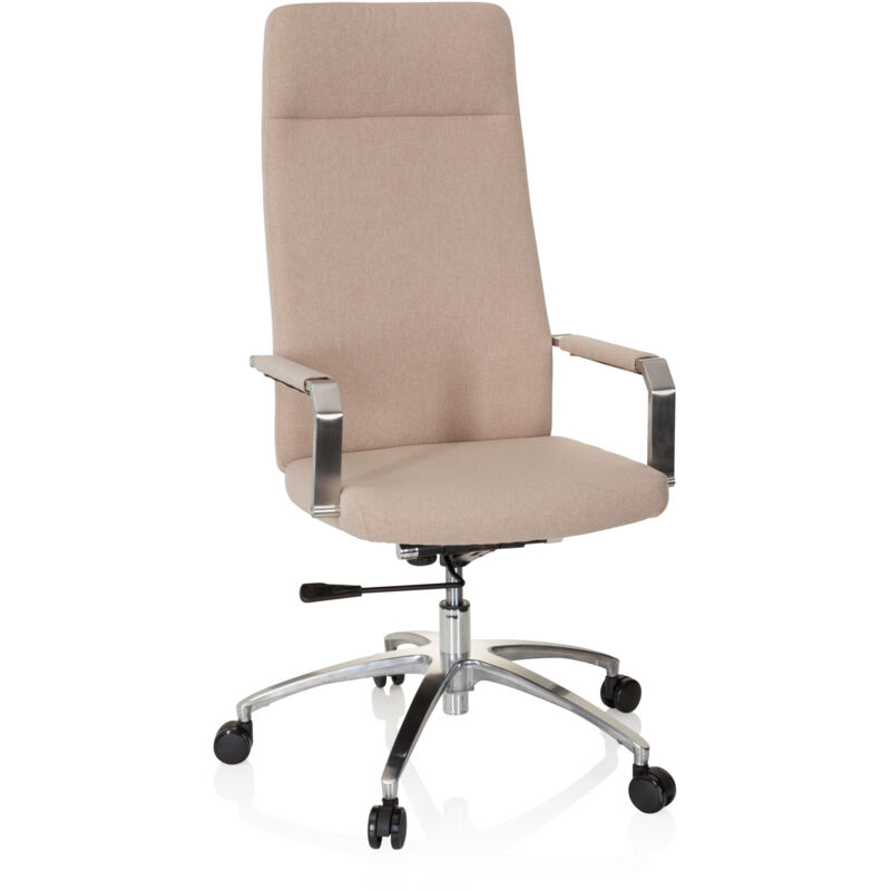 Bürostuhl / Drehstuhl Saranto Plus I Stoff Beige Hjh Office