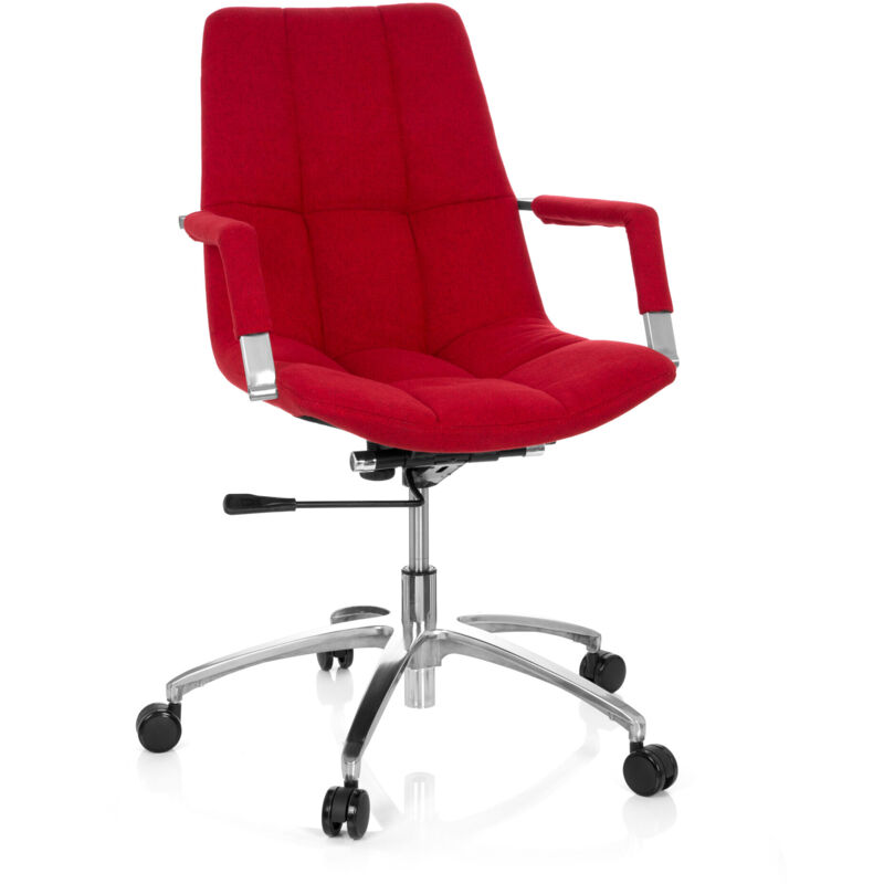 Bürostuhl / Drehstuhl Saranto Stoff Rot Hjh Office
