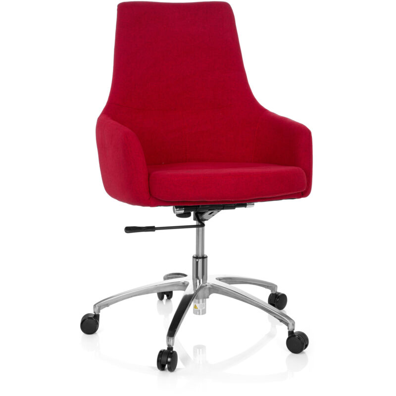 Bürostuhl / Drehstuhl Shake 100 Stoff Rot Hjh Office