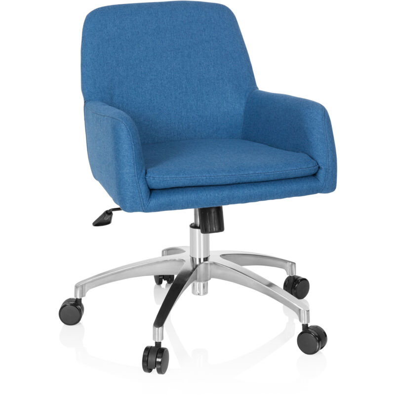 Bürostuhl / Drehstuhl Shake 400 Stoff Blau Hjh Office