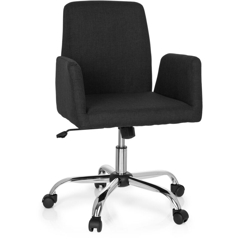 Bürostuhl Flow Stoff Schwarz Hjh Office