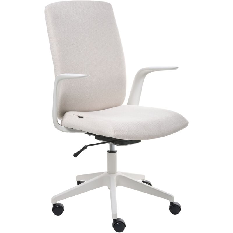 Beliani Bürostuhl Captain Stoff Hellbeige