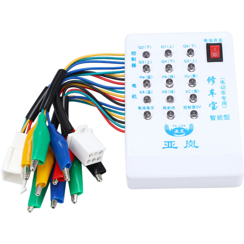 Image of Bürstenloser Motor-Controller-Tester 24V/36V/48V/60V/72V Elektroauto E-Bike Roller Hall-Testgerät