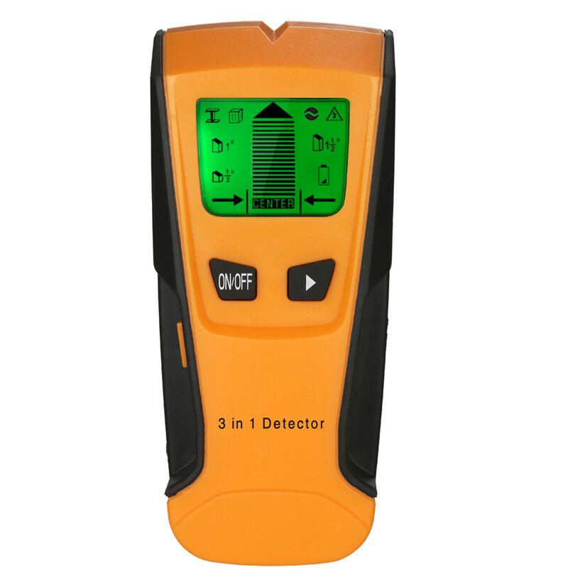 

Buscador de esparragos, detector de pared digital LCD multifuncional 3 en 1, cable de CA de madera y metal Escaner de alambre vivo, sin bateria