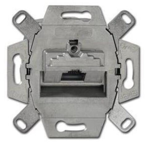 Busch-Jaeger 0218/11-101  UAE-Anschlussdose, RJ45, Cat. 6a iso, geschirmt 1 Steckbuchse, 8 (8)-polig