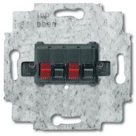 Busch-Jaeger 0248/05-101 Stereo-Lautsprecher-Anschlussdose Mit Steckklemmen